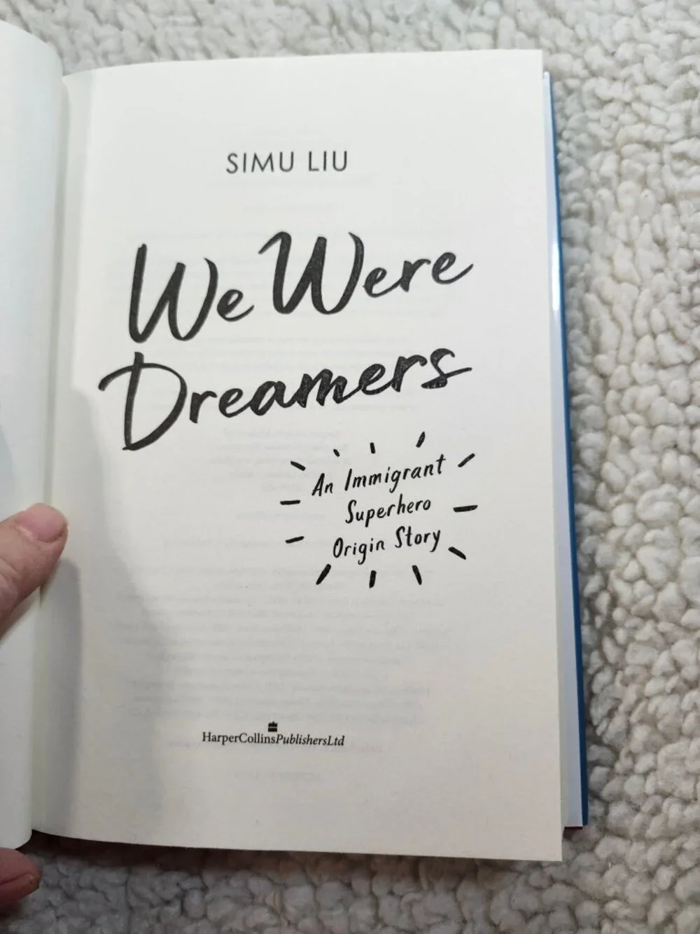 Simu Liu We Were Dreamers Hardcover Memoir Autobiography 2022 HC Photo Inserts - Picture 5 of 16